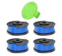 CHIHOLEN Bobine Filo Tagliabordi compatibile con 29252/29092, bobina di filo di ricambio per Greenworks 18V 24V 40V 60V 80V, G24LT, G24LTK2, G24LT30M, G24LT30MK2, Ø1,65mm 4,9m (4 bobine+1 tappo)