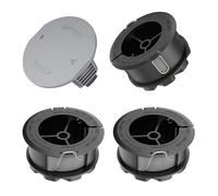 CHIHOLEN Bobine Filo Tagliabordi compatibile con F016800570, bobina di filo di ricambio per Bosch UniversalGrassCut 18 18-26 18-260, Ø1,65mm 6,1m,con copertura per bobina 1600A01R5J(4 bobine+1 tappo)