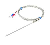 CHIHSS Sensore di Temperatura termocoppia Tipo K WRNK-191 da 1 mm, 1,5 mm, 2 mm, 3 mm, 4 mm, 5 mm, 6 mm, 8 mm, sonda termocoppia da 1100 ℃(Probe diam 8X300mm)