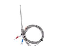 CHIHSS Sonda in Acciaio Inossidabile con termocoppia Tipo J, termocoppia da 100 mm, 150 mm, Lunghezza del Cavo da 2 m, sensore di Temperatura da 0 a 400 °C(100MMprobe)