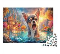 Chihuahua 1000 Pezzi Animal Puzzle Giocattoli Puzzle Per Gioco Familiare Decorazione Per La Casa Per Adulti E Ragazzi Romantico Regalo Per 38x26cm/1000pcs