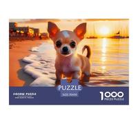 Chihuahua 1000 Pezzi Pet Dog Puzzle Classici Impegnativo E Difficile Per Qualità Premium Per Adulti E Ragazzi Collection Puzzle Per Gioco Familiare, Festa Aziendale Regalo Giocattolo Colorato Per La