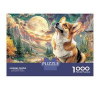 Chihuahua (22)_1 1000 Pezzi Puzzle Divertente Intrattenimento Creativo Puppy Under The Moon Puzzle Stimolare La Creatività Per Bambini E Adulti 52x38cm/1000pcs