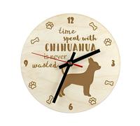 Chihuahua A Pelo Corto Orologio In Compensato Art-Dog