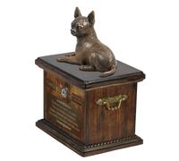 Chihuahua a pelo corto urna con l'immagine di un cane e una tavoletta Art-D