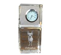 Chihuahua a pelo lungo cane con orologio al quarzo Art-Dog