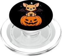 Chihuahua Amante Animali Vampiro Zucca Halloween Mamma Papà PopSockets PopGrip per MagSafe