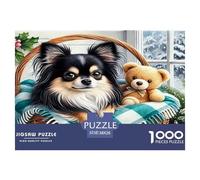 Chihuahua And Baby Bear Jigsaw Puzzle,1000 Pezzi Classici, Per Adulti E Bambini A Partire Da 12 Anni Giochi Rilassamento E Intelligence Perfetto Per Appassionati Di Esperti - Decorazione Della Casa 3