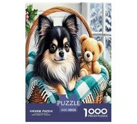 Chihuahua And Baby Bear Jigsaw Puzzle,1000 Pezzi Classici, Per Adulti E Bambini Da 14 Anni E Più Giochi Rilassamento E Intelligence Perfetto Per Appassionati Di Esperti - Regalo Per Amore E Amico 38x