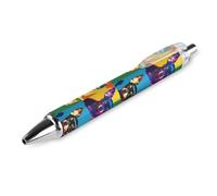 Chihuahua Artistic Headshot Nero Penna a sfera retrattile 0,5 mm Punta Fine Work Pen Quick Dry Smooth Scrittura Penne 1 PZ COME PIC 1