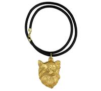 Chihuahua Capelli Lunghi - Collare, Dorato Rimorchio per Hundefans, Einzigar