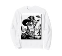 Chihuahua Cowboy Cane UFO Deserto Western Alien Incontro Felpa