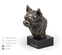 Chihuahua dai capelli lunghi - statua di cane, edizione limitata Art Dog IT