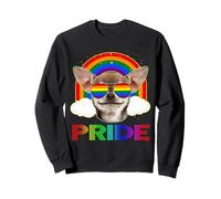 Chihuahua Dog LGBT Rainbow Gay Lesbian Funny LGBTQ Pride Felpa