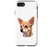 Chihuahua Dog Lover Cute Pet Animal Puppy Ritratto Custodia per iPhone SE (2020) / 7/8