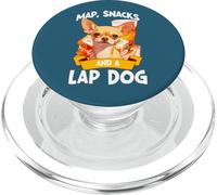 Chihuahua Dog Map Snack e un'avventura di viaggio con un cane da giro PopSockets PopGrip per MagSafe