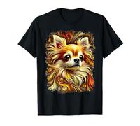 Chihuahua dolce come un'opera d'arte colorata Maglietta
