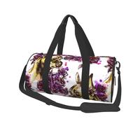 Chihuahua e rosa, Borsone da viaggio di grande capacità Borsa rotonda Borsa da viaggio sportiva Borsa da viaggio Borsa da fitness