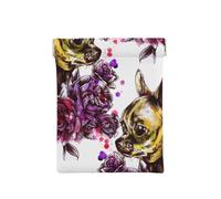 Chihuahua e rosa, Spremere il portafoglio superiore da donna Borsa portaoggetti Piccola portamonete Portamonete