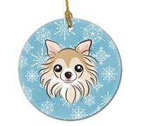 Chihuahua Fiocco Di Neve Addobbi Per Natale Con Cordino Ornamenti Di Albero Di Natale Ceramica Ornamento In Ceramica Natalizia