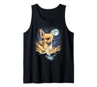 Chihuahua Howling to The Moon Funny Dog Meme Canotta