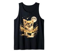 Chihuahua Howling to The Moon Funny Dog Meme Canotta