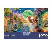 Chihuahua in LondonElaborate 1000-Piece Jigsaw Puzzles for Adults A Mosaic of 1000 Challenging Puzzle Game Pieces - A Captivating And Demanding Gift for Adult And Youthful Minds Age 12 Years Up 38x26