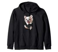 Chihuahua in Tasca Capelli Lunghi Chiwawa Amante del Cane Mamma papà Felpa con Cappuccio