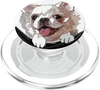 Chihuahua In Tasca Capelli Lunghi Chiwawa Amante Del Cane Mamma Papà PopSockets PopGrip per MagSafe