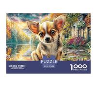 Chihuahua in VillageJigsaw Puzzles for Adults Featuring 1000 Advanced And Challenging Educational Games - These Serve As The Quintessential Gift Jigsaw Puzzles for Adults And Kids Age 12 Years Up 52x