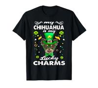 Chihuahua Is My Lucky Charm St Patricks Day Dogs Lovers Maglietta