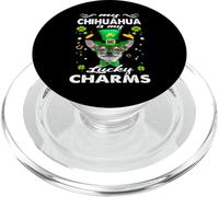 Chihuahua Is My Lucky Charm St Patricks Day Dogs Lovers PopSockets PopGrip per MagSafe