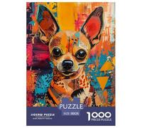 Chihuahua Jigsaw Puzzle Impossibili 1000Pcs Decorazione Per La Casa. Giochi Rilassamento E Intelligence Per Adulti E Ragazzi Da 14 Anni 38x26cm/1000pcs