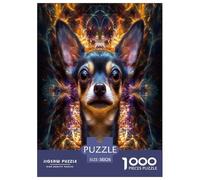 Chihuahua Jigsaw Puzzle Impossibili 1000Pcs Decorazione Per La Casa. Giochi Rilassamento E Intelligence Per Adulti E Bambini Da 12 Anni 38x26cm/1000pcs