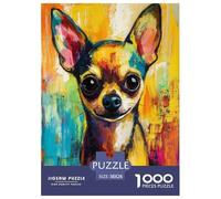 Chihuahua Jigsaw Puzzle Impossible 1000Pcs Decorazione Per La Casa. Rilassamento E Intelligence Per Adulti E Ragazzi Da 14 Anni 38x26cm/1000pcs