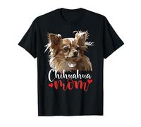 Chihuahua Mamma Capelli Lunghi Chiwawa Cane Il Cane Madre Maglietta