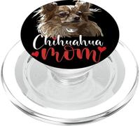 Chihuahua Mamma Capelli Lunghi Chiwawa Cane Il Cane Madre PopSockets PopGrip per MagSafe