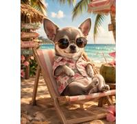 Chihuahua Notebook - Cute Lined Journal for Dog Lovers and Everyday Writing: A Sunny Beach-Inspired Design for Chihuahua Owners Who Love Seaside Days and Little Adventures