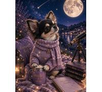 Chihuahua Notebook - Lined Journal for Dog Lovers, Dreamers and Everyday Writing: A Dreamy Night Sky Design Celebrating Stars, Wonder and Tiny Dogs with Big Personalities