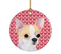 Chihuahua Ornamenti Di Albero Di Natale Ceramica Christmas Party Bomboniere Con Cordino Ornamento In Ceramica Natalizia