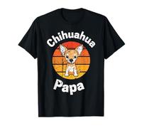 Chihuahua Papa Dad Daddy Dog Lover Cuccioli Maglietta