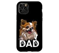 Chihuahua Papà Il Cane Padre Capelli Lunghi Chiwawa Amante dei Cani Custodia per iPhone 11 Pro
