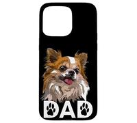 Chihuahua Papà Il Cane Padre Capelli Lunghi Chiwawa Amante dei Cani Custodia per iPhone 15 Pro Max
