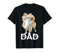 Chihuahua Papà Il Cane Padre Chiwawa Capelli Lunghi Amante dei Cani Maglietta