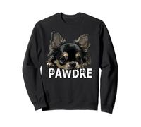 Chihuahua Papà Il Cane Padre Nero Chiwawa Capelli Lunghi Papà Felpa