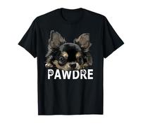 Chihuahua Papà Il Cane Padre Nero Chiwawa Capelli Lunghi Papà Maglietta