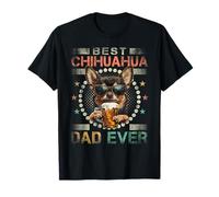 Chihuahua Papà Proprietario Cane Divertente Chihuahua Amante Del Cane Papà Maglietta