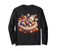 Chihuahua Puppy for Chihuahua Mom Fall Vibes for Cozy Season Maglia a Manica