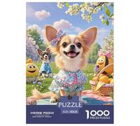 Chihuahua Puzzle 1000 Pezzi Fun Per Adulti E Bambini Dai 12 Anni,Dog, Intrattenimento Creativo Regalo Romantico Per Uomini E Donne 38x26cm/1000pcs
