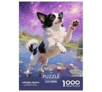 Chihuahua Puzzle 1000 Pezzi Per Adulti Cute Pet Dog Puzzle Impegnativo E Difficile Per Straordinario Puzzle Per Gioco Familiare Regalo Per Amore E Amico Idea Regalo 38x26cm/1000pcs